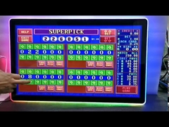 カジノ用24インチLCDディスプレイ画面、LEDライトストリップエッジフレーム付き