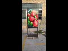 55インチLCD屋外デジタルサイネージ 超薄型98mm 自然冷却システム