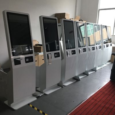 Touch Screen 43 Inch Self Order Kiosk With Qr Code Scanner